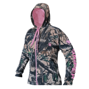 Sniper Africa Ladies Reactor Hoody - 3D/Pink - Fashion meets function. A vibrant pink hoody with a 3D quilted pattern, perfect for active women seeking style and performance in their outdoor attire. Adjustable hood and comfortable fit make it ideal for outdoor adventures. Stay warm and on-trend with this versatile hoody.
