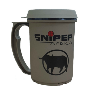 Sniper Africa Thermal Mug: Durable and insulated mug for hot or cold beverages on the go.