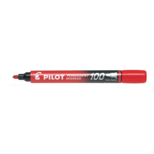 PILOT 100 PERMANENT MARKER - RED