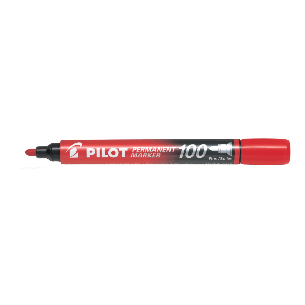 PILOT 100 PERMANENT MARKER - RED