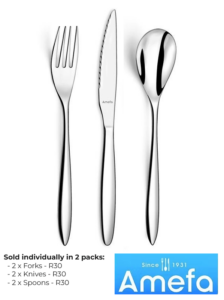Amefa Cutlery Set Knife Fork Spoon