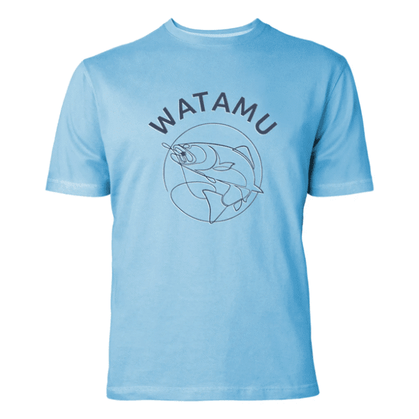 Royaltyonline - Watamu-Hooked-T-Shirt-Powder-Blue-front