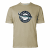 Royaltyonline-Watamu Rainbow Trout Short Sleeve T-Shirt - Khaki - Front