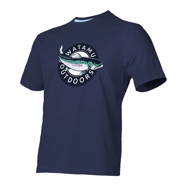 Royaltyonline-Watamu Rainbow Trout Short Sleeve T-Shirt - Navy - main